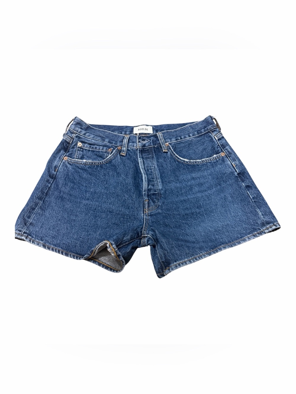 Agolde Parker Long Denim Shorts Size 29